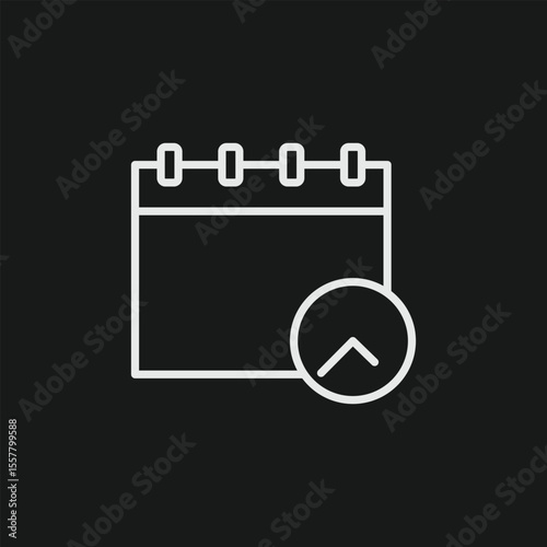 Calendar Upload and Submission Icon for Online Event Schedules and Project Deadlines