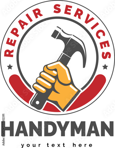 Handyman logo design template