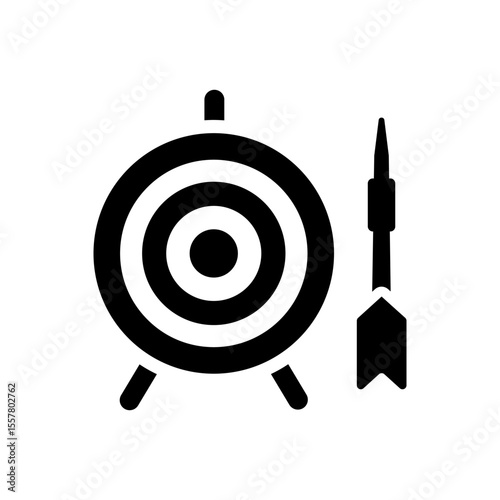 Darts vector icon. Dart illustration sign. javelin symbol. target web icon.