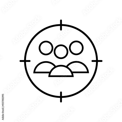 Headhunting vector icon. Human resources illustration sign. HR symbol. Head hunting web icon.