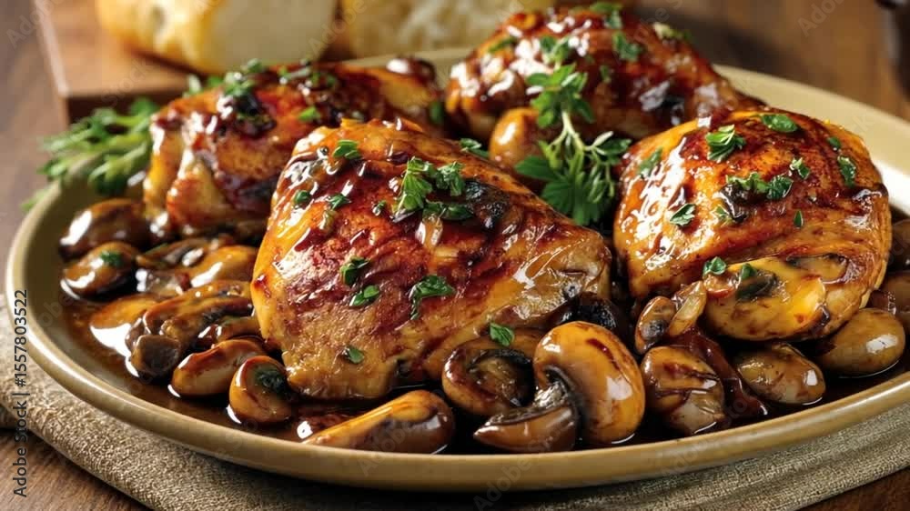coq au vin, chicken in wine sauce french recipe video