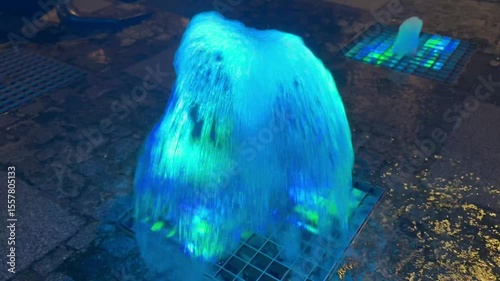 Light Dynamics of Water at Night