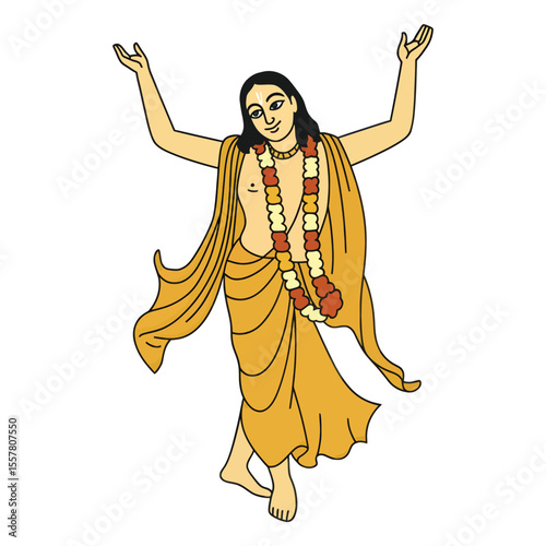 Lord Chaitanya Mahaprabhu Illustration