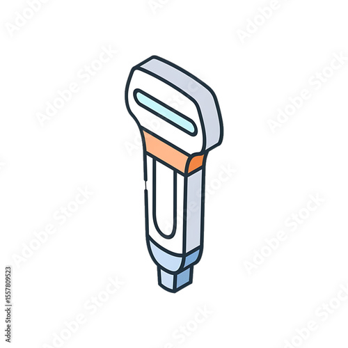 Ultrasound probe device for non-invasive imaging scans.