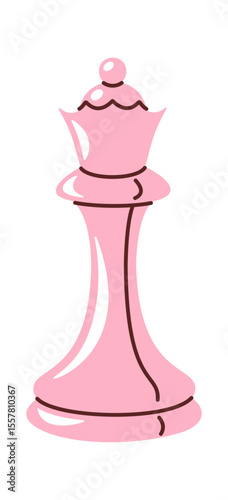 Chess queen cartoon design element