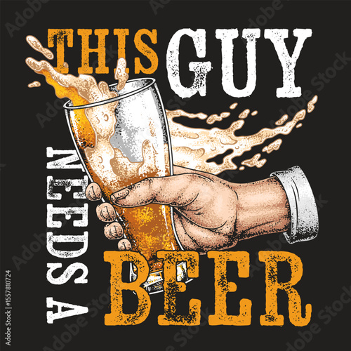 Enjoying a refreshing beer on a casual day