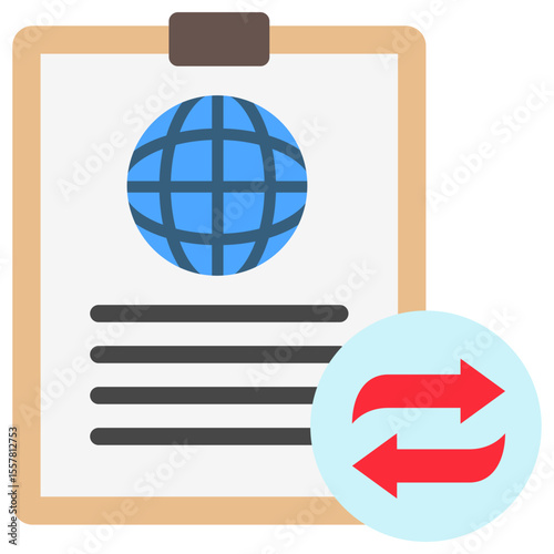 Event Recap mini illustration flat color icon, use for journalist, broadcasting, news and media UI, UX kit, app and web development, digital or print.