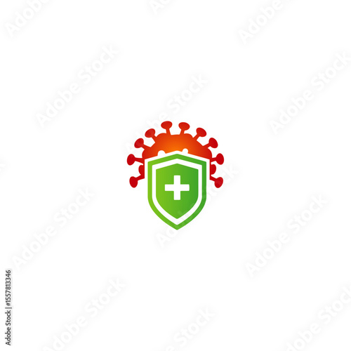 Immune system icon flat vector design. 