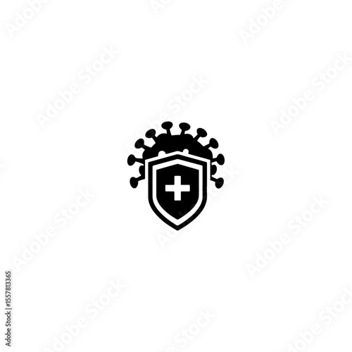 Immune system icon flat vector design.