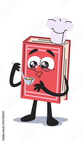Culinary book cute cartoon character