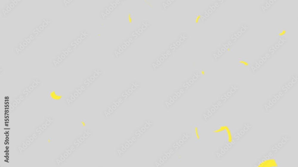 gold festive confetti failing with green screen. bursts of festive colorful particles with alpha channel. confetti rain 4k stock video.