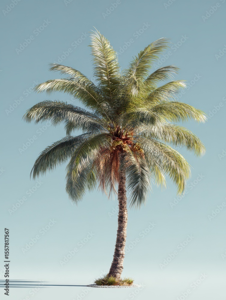 Obraz premium Young palm tree