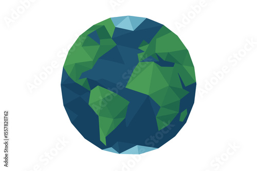 Abstract Geometric Illustration of Earth