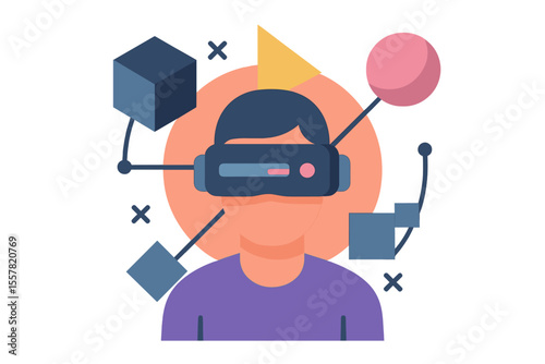 Virtual Reality Experience with User and Digital World 