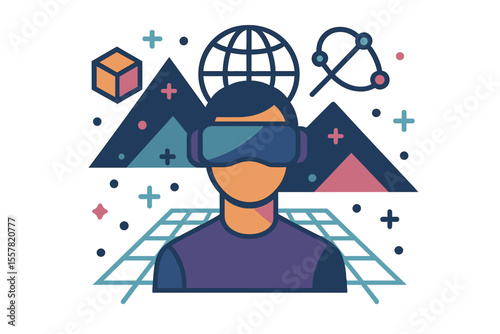 Virtual Reality Experience with User and Digital World 