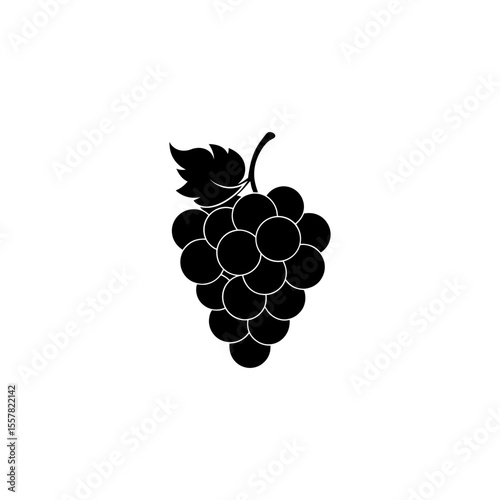 grapes  silhouette on transparent background