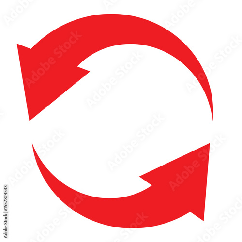Circle arrow icon set. circular arrow icon, refresh, reload, rotation arrow icon symbol sign. Black recycle vector icon symbol. Vector illustration.