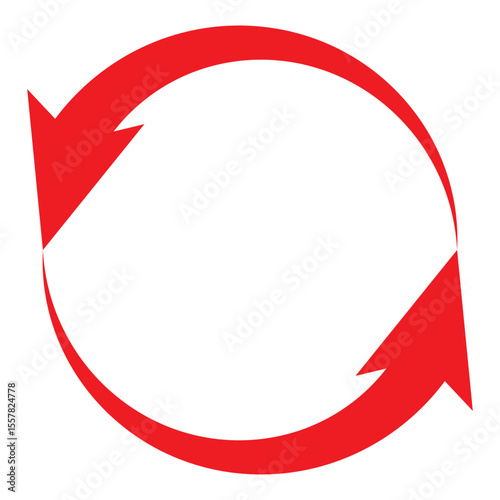 Refresh recycle icon, symbol. Reload, refuse, rotate black logo design. Vector