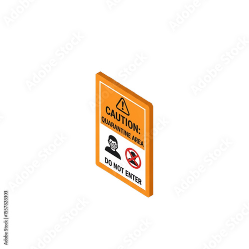 Caution sign for chemical or hazardous materials in labs.