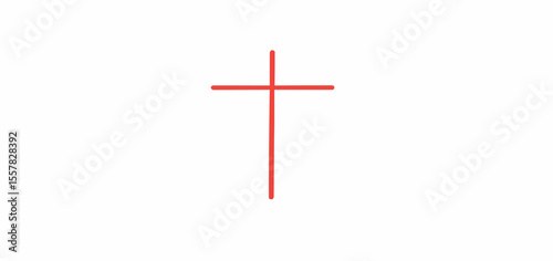 red cross on white background