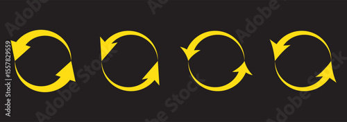 rotate arrow icon, refresh and reload icon vector illustration