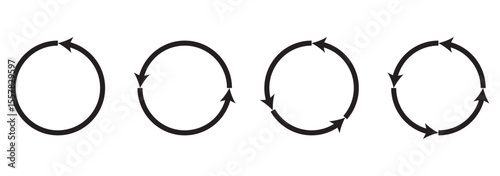 rotate arrow icon, refresh and reload icon vector illustration