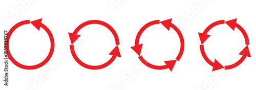 Refresh icon set. Reload icon, Update icon, convert icon set. White background. Vector illustration.