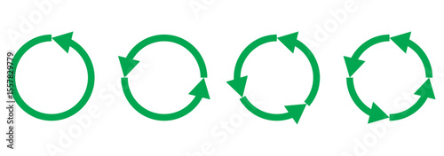 Refresh icon set. Reload icon, Update icon, convert icon set. White background. Vector illustration.