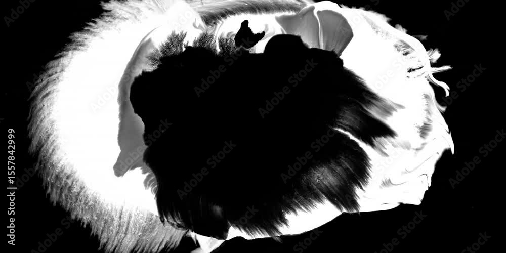 ink transition splatter blot spreading left to right turbulent moving abstract painting animation background new cool nice motion dynamic beautiful 3d rendering 4k footage