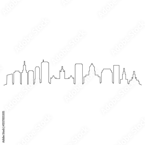 Buffalo Skyline Outline