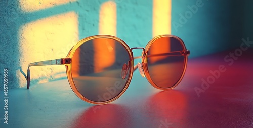 Ultra-Realistic Sunglasses Mockup 8K Studio Shot