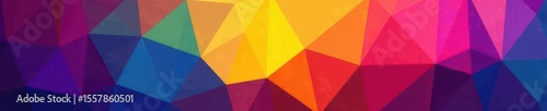 Abstract CMYK triangle mosaic background, vibrant color blocks , trendy, template