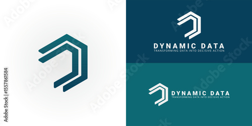 Modern DD lettermark logo, a geometric emblem perfect for Data Analytics and Business Intelligence companies. It symbolizes connectivity, innovation, and insightful progress.