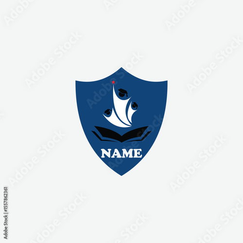 3567 educational logo school college university learning institute book academy organization