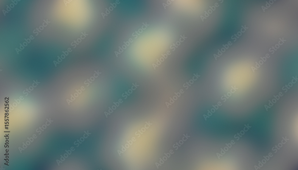 Obraz premium Soft focus bokeh background with teal and yellow light effects abstract