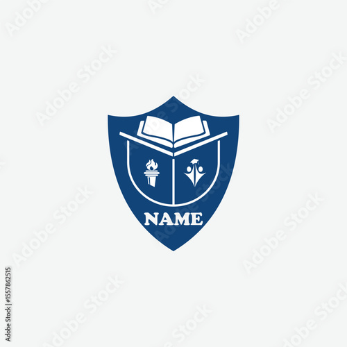 3573 educational logo school college university learning institute book academy organization