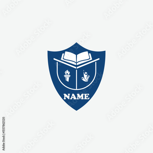 3574 educational logo school college university learning institute book academy organization
