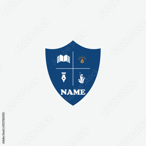 3594 educational logo school college university learning institute book academy organization