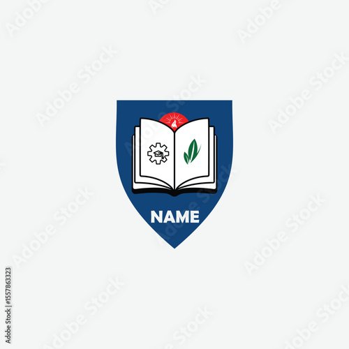 3603 educational logo school college university learning institute book academy organization