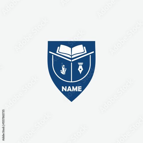 3621 educational logo school college university learning institute book academy organization