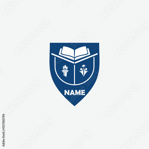 3623 educational logo school college university learning institute book academy organization