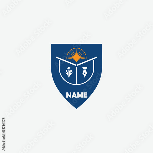 3629 educational logo school college university learning institute book academy organization