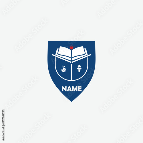 3637 educational logo school college university learning institute book academy organization [Converted]