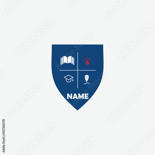 3643 educational logo school college university learning institute book academy organization
