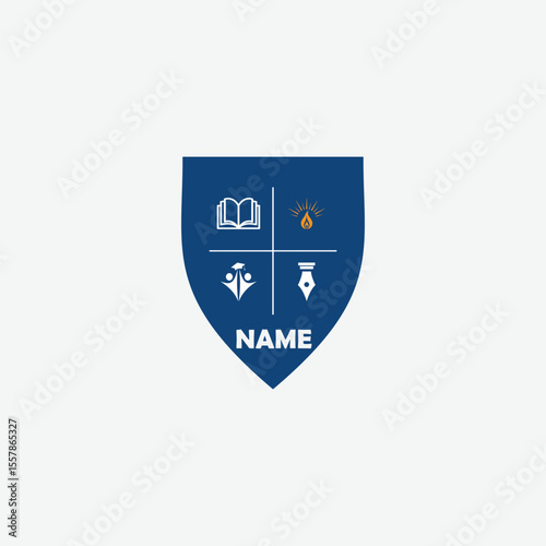 3646 educational logo school college university learning institute book academy organization