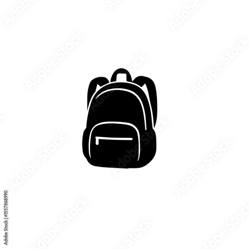 School bag silhouette