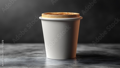 Ultra-Realistic Coffee Cup Mockup 8K Studio Shot