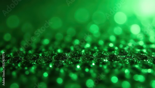 Close-up of green chrome round mesh with a subtle sheen on a modern metal surface, surface, design, metal