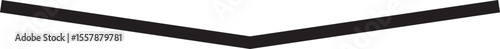 Thick black line forming a symmetrical zigzag with a central V-shaped point and uniform angular turns.