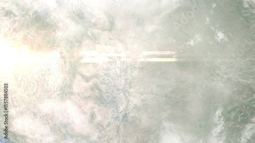 Earth zoom in from space and focus on Boulder, Colorado, USA. Background for travel intro or blog. Satellite view. 3D style Animation. Images from NASA.